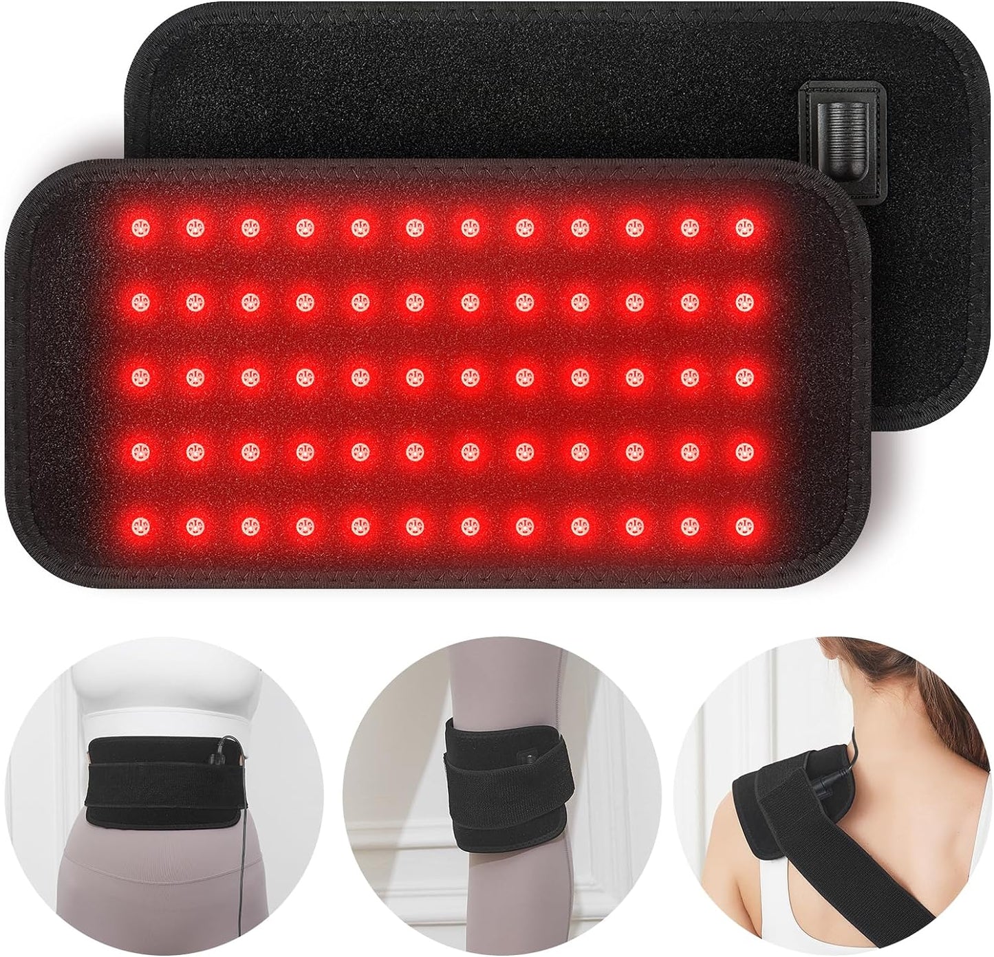 Red Light Therapy Belt, Infrared Light Therapy Speed Healing with Controller, Versatile Use, Ideal Gift for Women Men