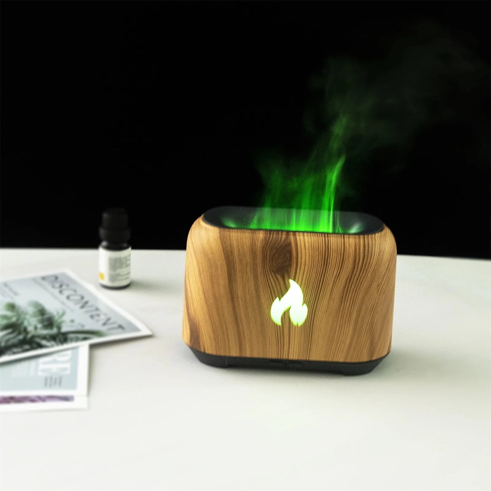 2023 Flame Aroma Diffuser Humidifier, Upgraded Flame Noiseless Essential Oil Diffuser for Home,Office Humidifier 150Ml on Clearance