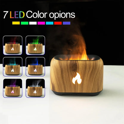 2023 Flame Aroma Diffuser Humidifier, Upgraded Flame Noiseless Essential Oil Diffuser for Home,Office Humidifier 150Ml on Clearance