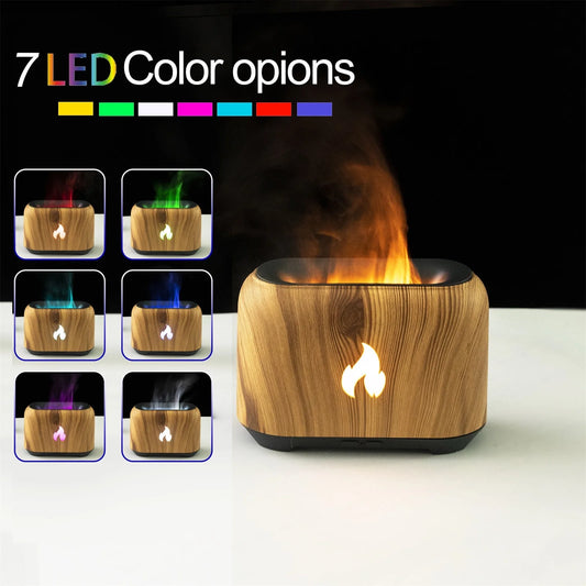 2023 Flame Aroma Diffuser Humidifier, Upgraded Flame Noiseless Essential Oil Diffuser for Home,Office Humidifier 150Ml on Clearance