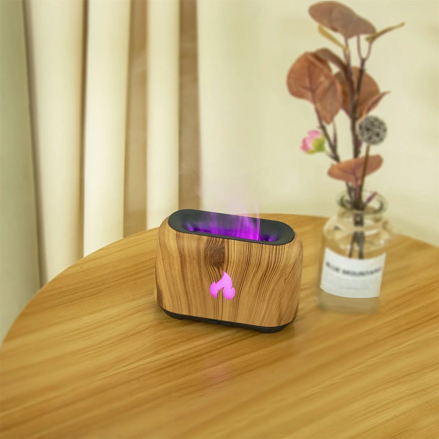 2023 Flame Aroma Diffuser Humidifier, Upgraded Flame Noiseless Essential Oil Diffuser for Home,Office Humidifier 150Ml on Clearance