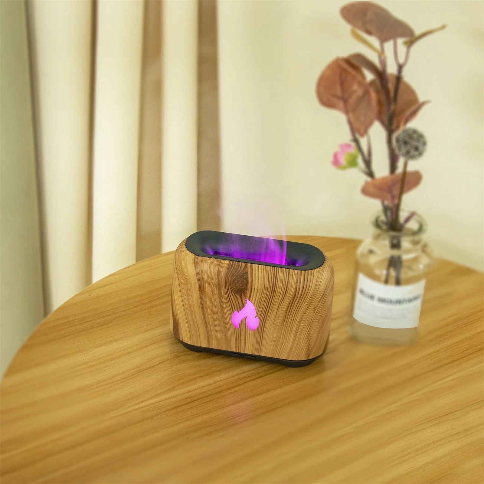 2023 Flame Aroma Diffuser Humidifier, Upgraded Flame Noiseless Essential Oil Diffuser for Home,Office Humidifier 150Ml on Clearance
