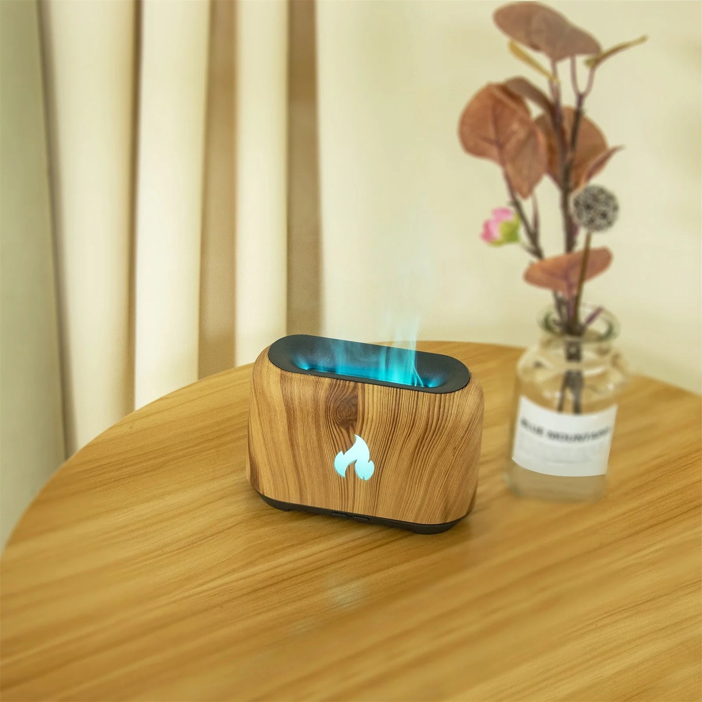 2023 Flame Aroma Diffuser Humidifier, Upgraded Flame Noiseless Essential Oil Diffuser for Home,Office Humidifier 150Ml on Clearance