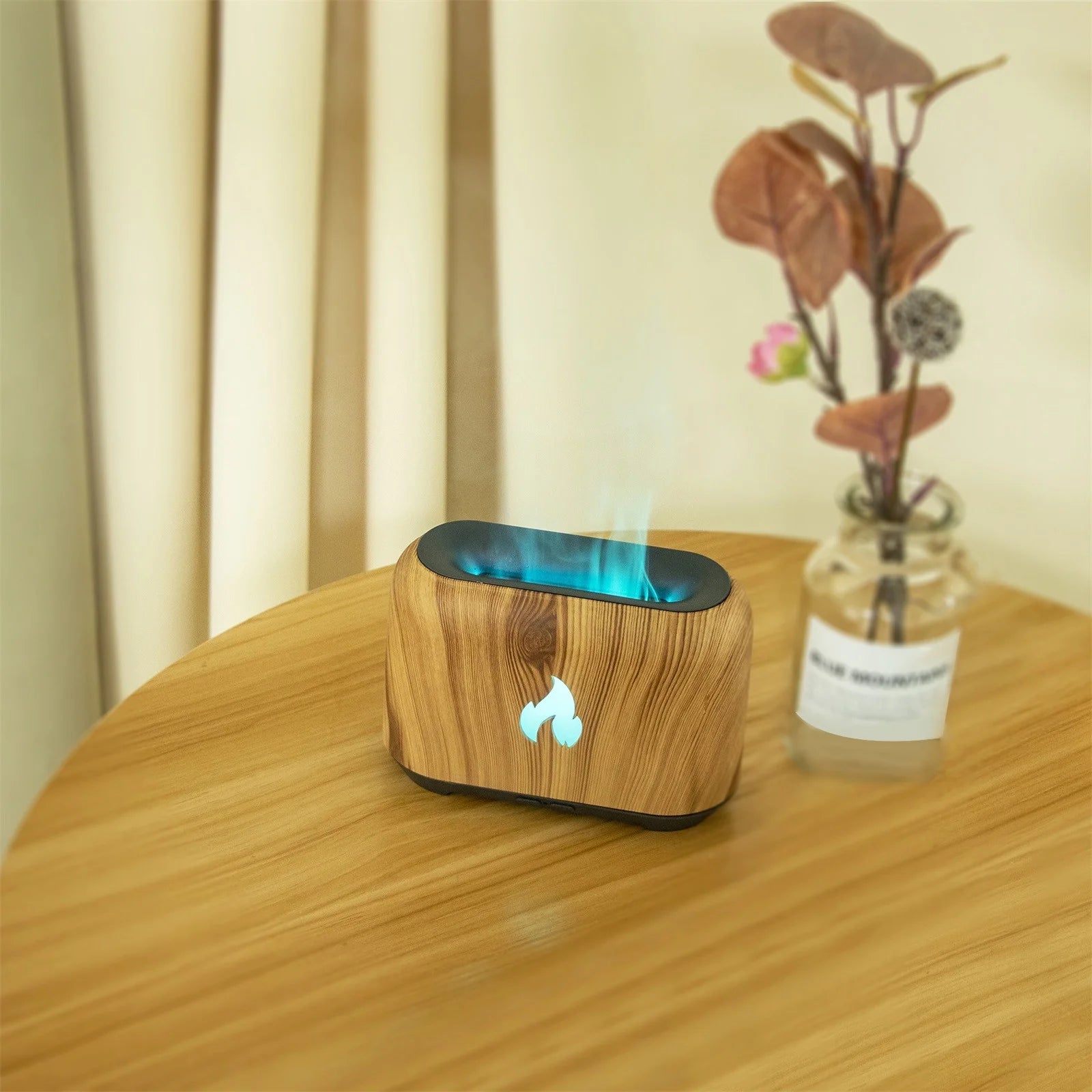 2023 Flame Aroma Diffuser Humidifier, Upgraded Flame Noiseless Essential Oil Diffuser for Home,Office Humidifier 150Ml on Clearance
