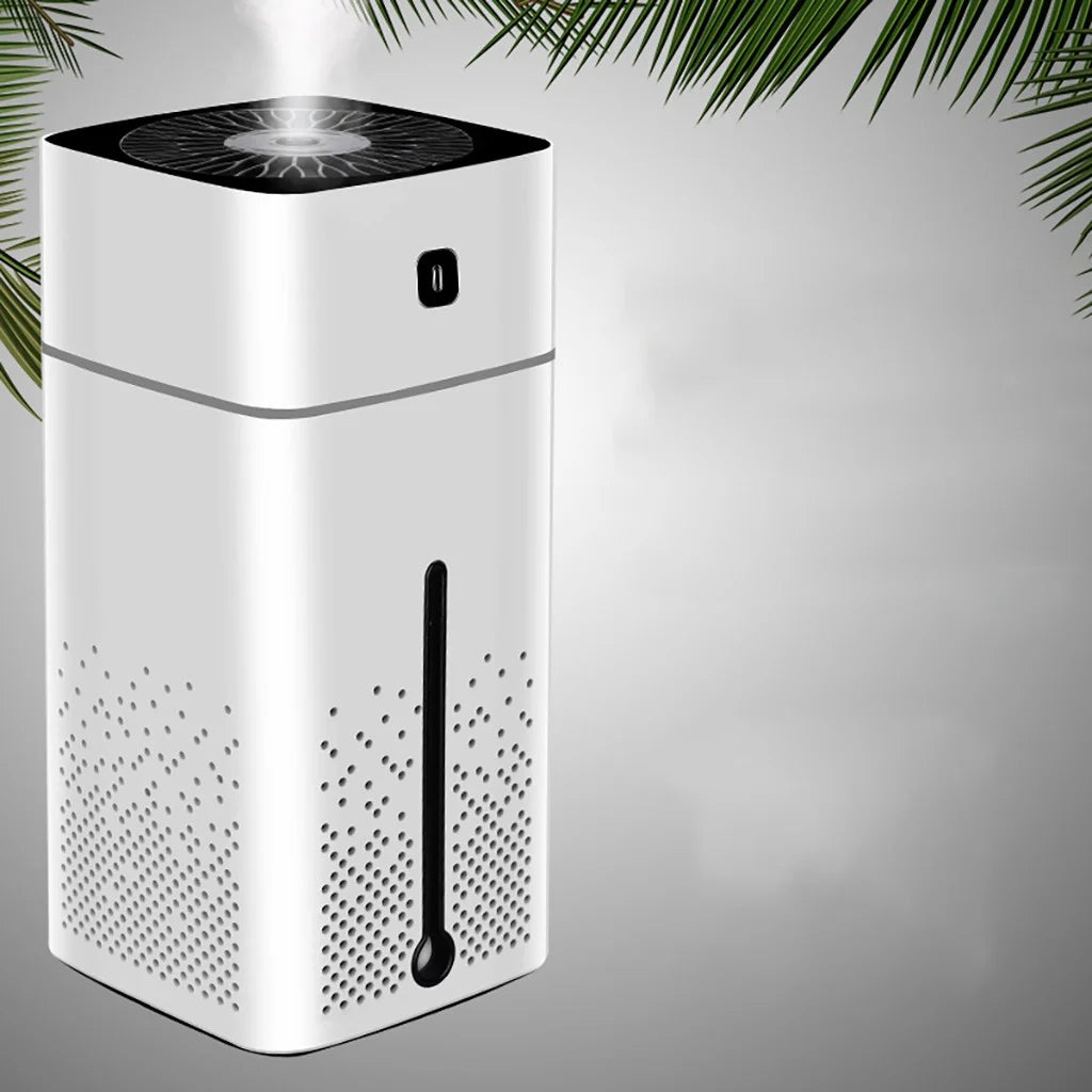 1L Humidifier Cool Mist & Warm Mist for Bedroom Large Room Living Room 1L Humidifier with Sterilize and Essential Oil Diffuser Aroma Oil Diffuser White Clearance