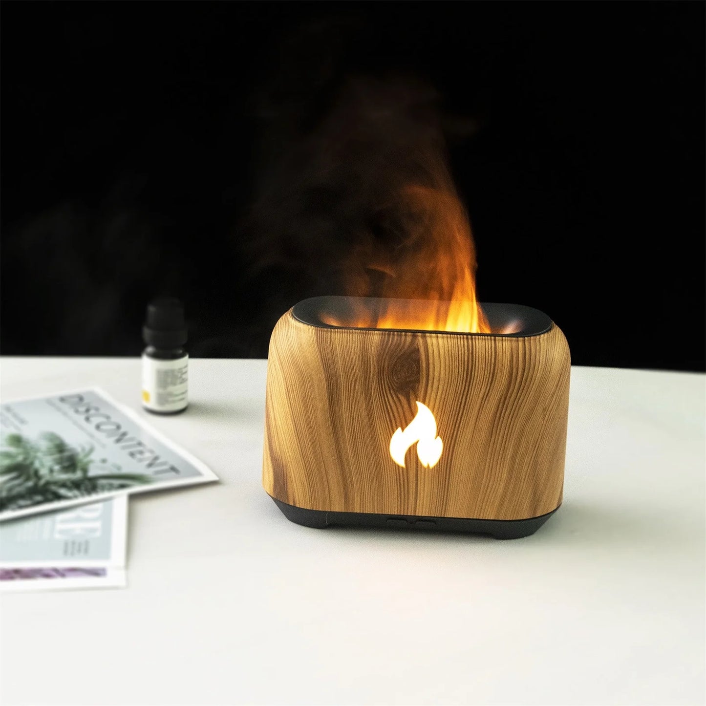 2023 Flame Aroma Diffuser Humidifier, Upgraded Flame Noiseless Essential Oil Diffuser for Home,Office Humidifier 150Ml on Clearance